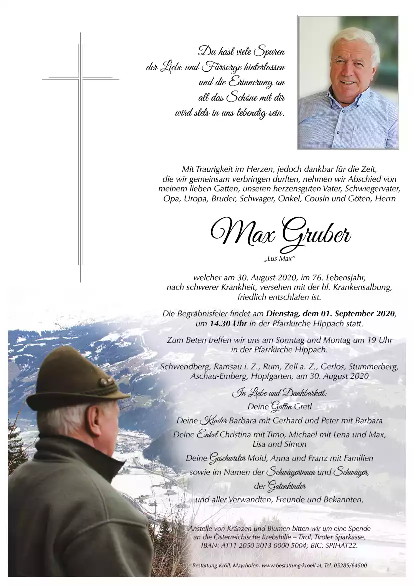 Parte von Max Gruber
